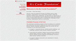 Desktop Screenshot of excordefoundation.com